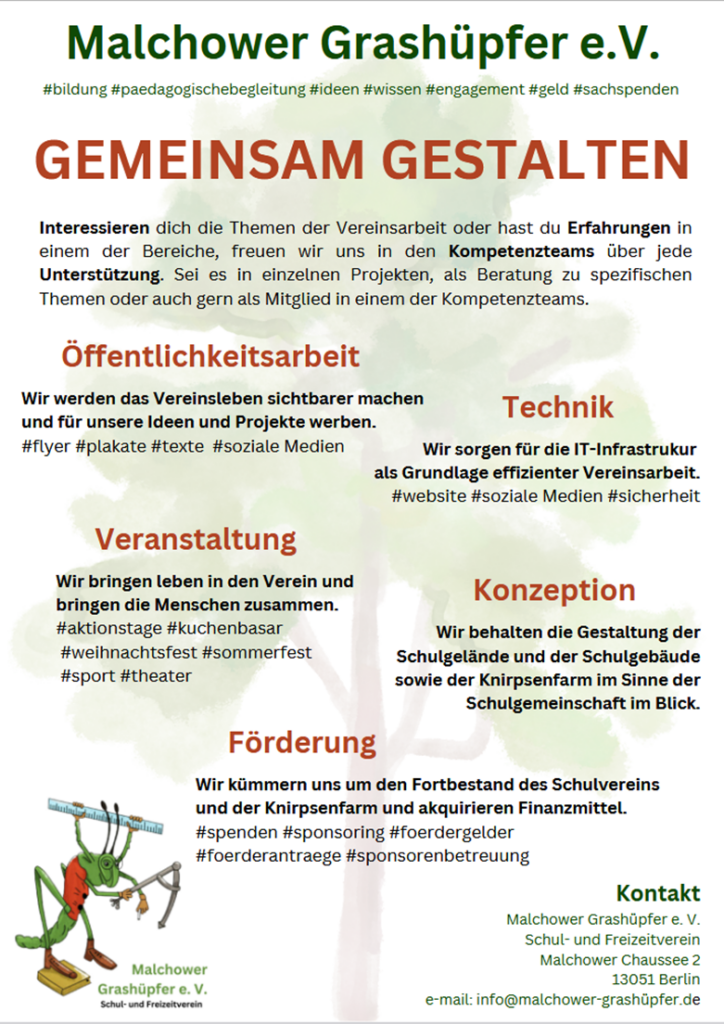 Flyer Malchower Grashüpfer